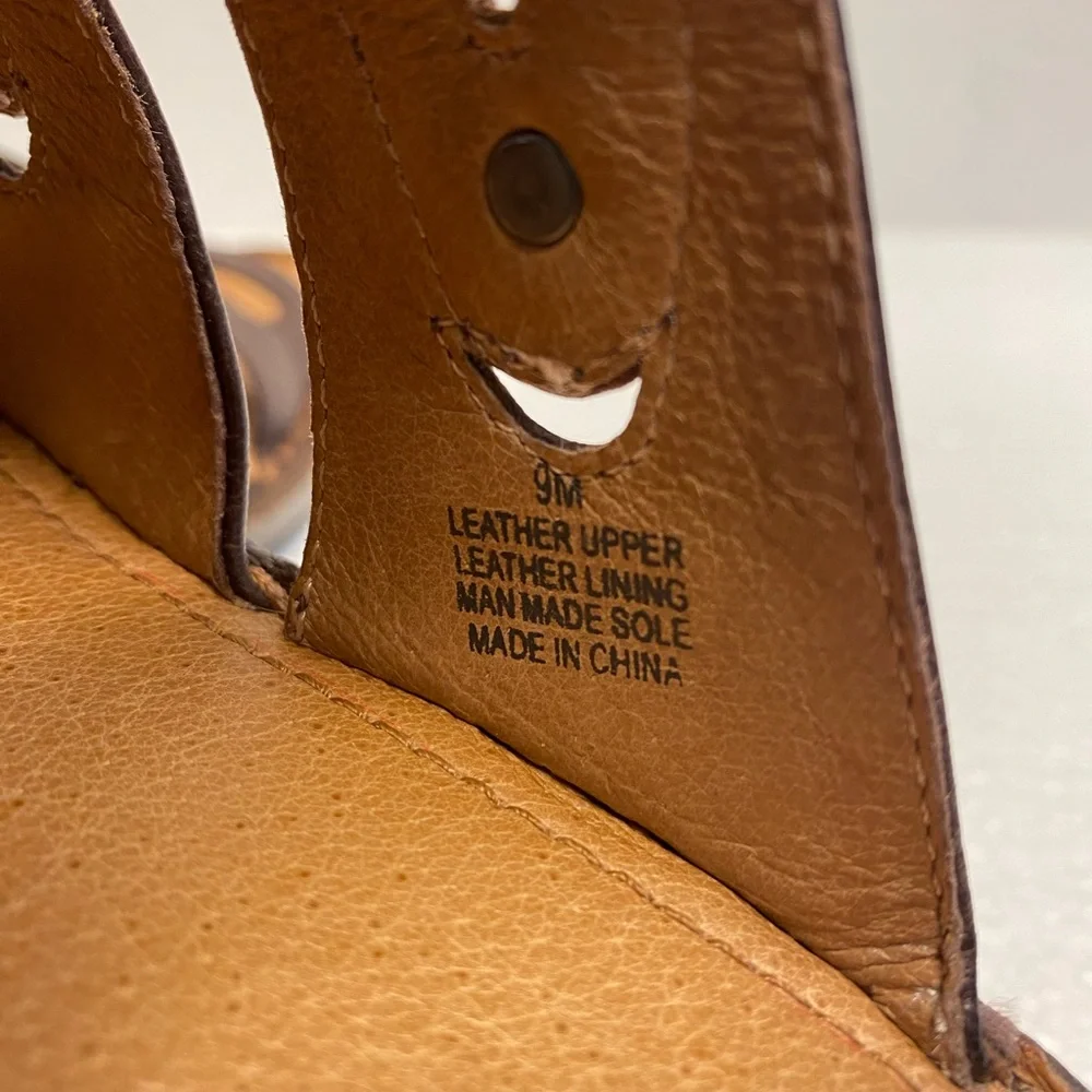 Nurture leather wedge sandals - Picture 9 of 11